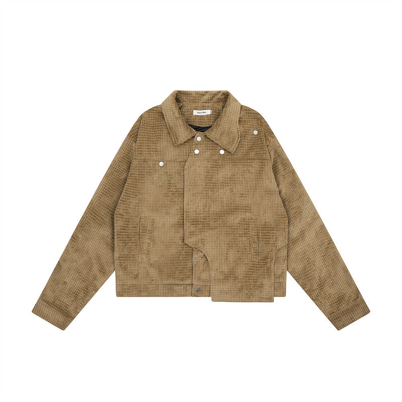 Men Jacket Coat Corduroy Jacket Men's Baggy Coat Autumn and Winter Ins