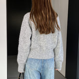 Women Winter Knitted Sweater Thick Sweater Fall/Winter Loose-Fitting Long Sleeve Sweater 6t3539