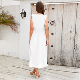 Women Date Dress Summer Pleated Skirt Dress plus Size