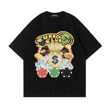 Men T Shirt Vintage Print Short Sleeves T-shirt