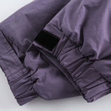 Unisex Winter Cotton Coat Three-Dimensional Pocket Decoration Hooded Cotton Jacket Retro Workwear Cotton-Padded Coat