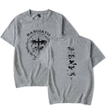 Retro Basgiath War College Double-side Graphic Tee Gold Drag