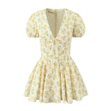 Women Dresses Summer V-neck Dress Sexy Skirt (Xds0414)