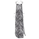 Women Dresses Summer Sexy Dew Split Sling Dress