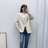 Women Suits Autumn Loose Leisure Professional Suit Jacket
