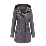 Women Trench Coat Anorak Women Spring and Autumn Coat Loose