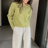 Women Cardigan Sweater Spring Cardigan Wool Slim Fit Sweater Y924