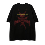 Men T Shirt Letter Necklace Short Sleeve T-shirt