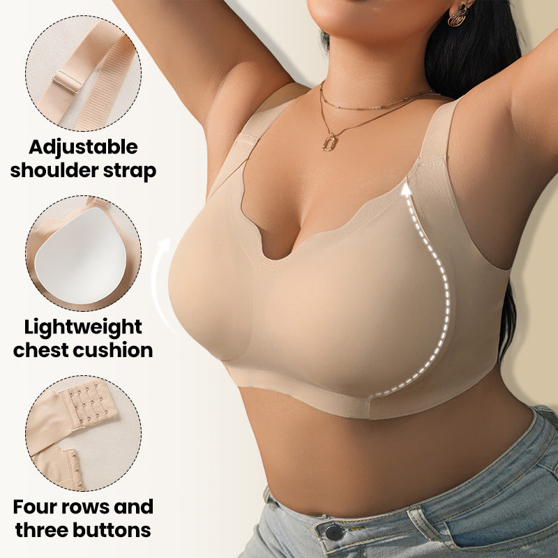 Full figure bra seamless push-up to prevent sagging