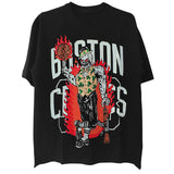 NBA T-Shirts Warren Lotas NBA Street Trend T-Shirt Sports Short Sleeve Top