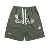 Men Shorts Graffiti Printed Casual Shorts for Men and Women Loose