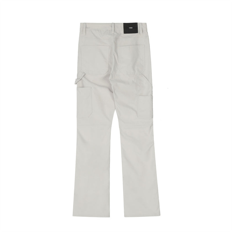 Men Sweatpants Casual Pants Men's Autumn Five-Pointed Star Multi-Pocket Straight-through Trousers