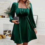 Women Dress Autumn and Winter Velvet Party Sexy Dress