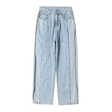 Men Jeans Retro Baggy Straight Trousers