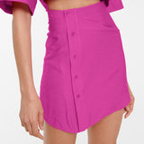 Women Dress Spring Short-Sleeved Shirt Dress Hollow Slim Pencil Dress
