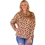 Beth Dutton Wardrobe Casual Pullover Autumn Leopard Print Long Sleeve Pullover