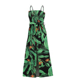 Women Date Dress Summer Sexy Sling Slit Dress