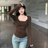 Women Tops Long Sleeve Top Fall/Winter Slim