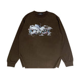 Amiri Long Sleeve Shirt Fashion Brand Long Sleeve Long-Sleeved T-shirt Blouse