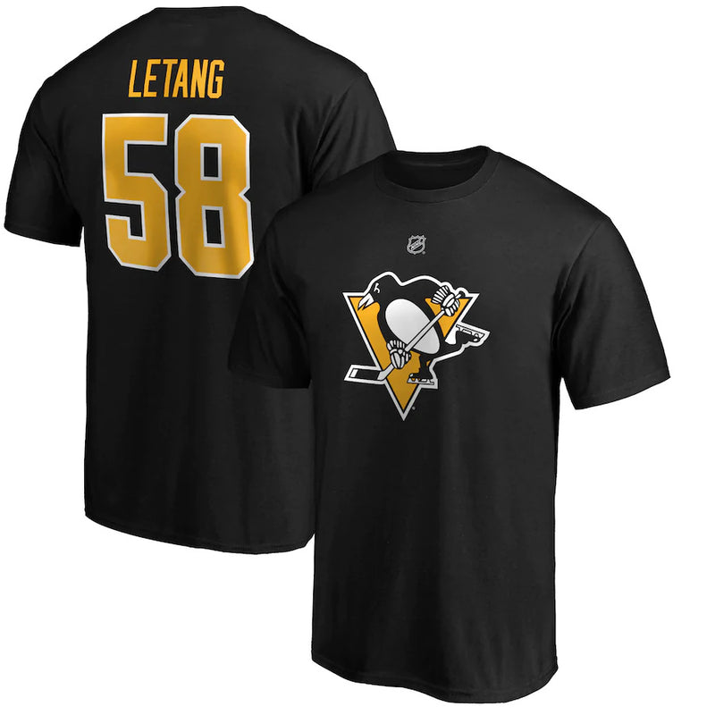 NHL T-Shirts NHL Penguin Ice Hockey Suit T-Shirt Sports Loose T-Shirt Short Sleeve