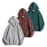 Unisex Winter Cotton Coat Letter Embroidered Top Retro Pullover Sweatshirt