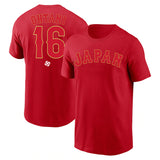 MLB T-Shirts MLB Otani Shohei Jersey T-Shirt Sports T-Shirt Short Sleeve