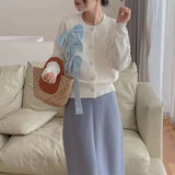 Women Knitwear Autumn and Winter Bow Sweaters Cardigan