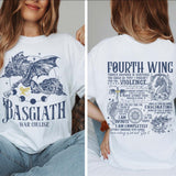 Women's Fourth Wing Double Side T-Shirt Clothing Women