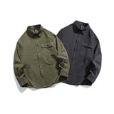 Unisex Jacket Autumn Plaid Loose Shirt