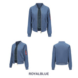 Women Trench Coat Bomber Jacket Women Baseball Jacket Spring and Autumn Flight Suit Long Sleeve Coat