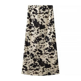Women Skirt Summer Animal Pattern Skirt Sexy Midi Skirt