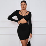 Women Dress Spring/Summer Party Tight Skirt Hollow Y2g Dress