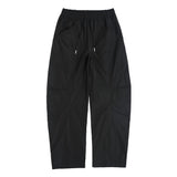 Men Sweatpants Wide Leg Trousers Men Loose Pleated Solid Color Casual Tapered Sports Trousers with an Elasticated Waist