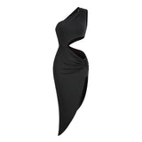 Women Dresses Sexy Sleeveless Dress Hip-Wrapped Dress Skirt (Zns0409)