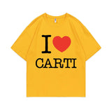 I Love Playboi Carti Hip Hop Tshirt Mens Fun Rapper Tee