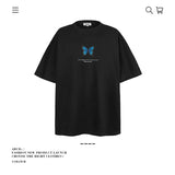 American vintage street T-shirt pure cotton men's and women's summer loose