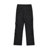 Men Sweatpants Mechanical Style Multi-Pocket Zipper Overalls