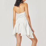 Women Dresses Summer Backless Short Dress (Bla0420)