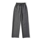 Women Sweatpants Autumn and Winter Loose Straight Casual Wide-Leg Sweatpants