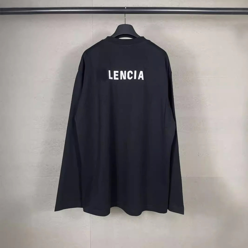 Mens T-shirts Balen classic embroidery Logo Before and After