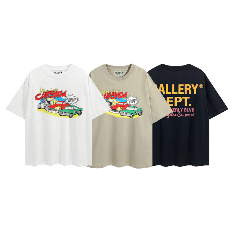 Gallery Dept T Shirts Trendy Gallery Dept Design Printed Male and Female Couples Wear Short Sleeve T-shirt