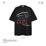 American vintage street T-shirt cotton boys summer loose
