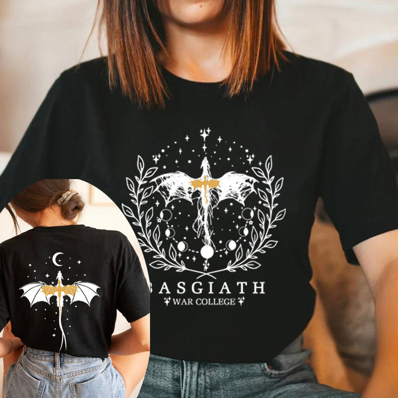 Basgiath War College Double-side T-Shirt Fourth Wing Shirt