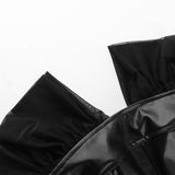 Women Dresses Pu Mesh Leather Skirt Autumn and Winter Short Skirt Xs23255ll (Csm202403)