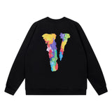 Vlone Sweatshirts Autumn and Winter Colorful Letter Prints