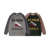 Unisex Sweater Autumn Jacquard Mink Stitching Sweater