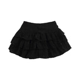 Women Skirt Lace Sequin Pettiskirt