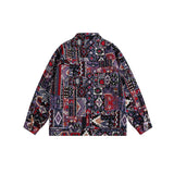 Unisex Jacket Vintage Loose Lapels Jacket Overalls