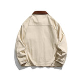 Unisex Jacket Fall Lapels Contrast Color Jacket