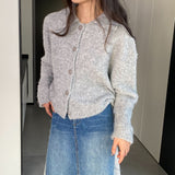 Women Cardigan Sweater Spring Sweater Cardigan Wool Loose Button Lapel Y913